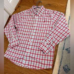 The Beaufort Bonnet Company Dean's List Dress Shirt-Chandler Check/Raleigh Raspb